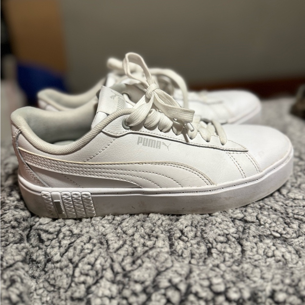 Puma Classic White Trainers